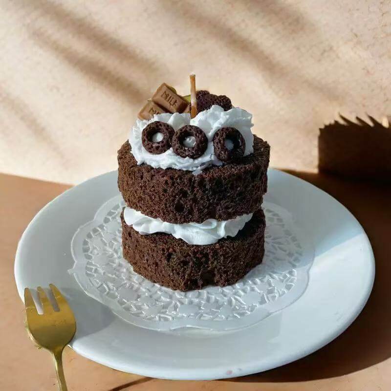 Chocolate Cake Candle
