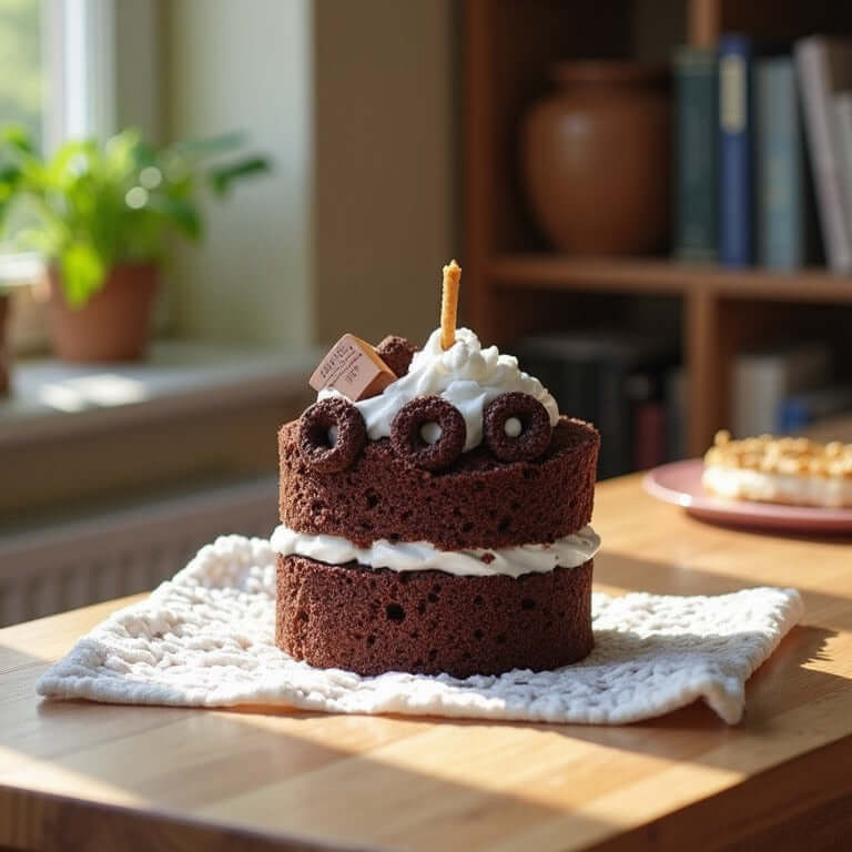 Chocolate Cake Candle