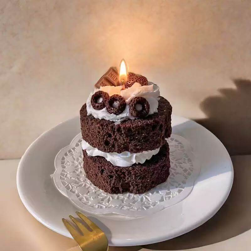 Chocolate Cake Candle
